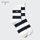 優(yōu)衣庫合作款/男裝襪子/中筒襪485173 00 白色 S /M/25～27 cm
