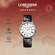 浪琴（LONGINES）瑞士手表 時(shí)尚系列 男士皮帶機械表L49214112新年禮物