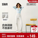 森馬（Semir）森柔牛仔丨牛仔褲女潮流顯瘦褲子25春秋季寬松闊腿褲109925124001