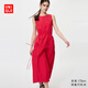 優(yōu)衣庫女裝棉麻層疊連衣裙/無(wú)袖裙子26春夏新款482788 15 珊瑚紅色 L