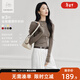 對白【杜鵑同款】100綿羊毛無(wú)縫半高領(lǐng)打底衫女2025冬新款針織衫 淺咖色 M