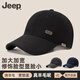 JEEP高端棒球帽春秋冬季羊毛加厚保暖中老年百搭防寒鴨舌帽子男女式
