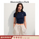Abercrombie & Fitch【多色圓領(lǐng)T】經(jīng)典小麋鹿圖案女裝25夏季美式短袖T恤139-5272 海軍藍 S (165/88A)