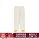 幼悠女童2025冬季新款加絨加厚打底褲親膚保暖時(shí)尚顯瘦兒童褲子潮 米色 100 cm