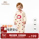 英氏（YEEHOO）嬰兒衣服抗菌秋冬抗靜電保暖男童女童連身衣新款冬季兒童衣服 甜心小蘋(píng)果 90cm （建議1-2歲半）