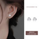 Dikalu如意結925純銀針耳釘女養耳洞2026新款爆款耳環(huán)耳骨釘耳飾