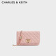 CHARLES&KEITH經(jīng)典菱格鏈條小方包單肩斜挎包包女包生日女神節禮物CK2-70160131