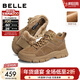 百麗（Belle）戶(hù)外休閑工裝靴男靴2025冬季新款厚底馬丁靴短靴加絨A2229DD5 卡其色-絨里 41 (255mm)