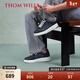 THOM WILLS【增高4.5cm】牛仔布德訓鞋男厚底運動(dòng)休閑鞋舒適板鞋冬 深藍G1165 41 /7.5碼