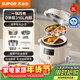 蘇泊爾（SUPOR）鴛鴦電壓力鍋3L 多功能0涂層鋼膽2-4人家用 風(fēng)冷降壓電飯煲電燉鍋高壓鍋SY-30YC3001