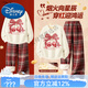 迪士尼（DISNEY）馬年本命年衣服套裝兒童女童2026冬童裝女裝加絨衛衣闊腿褲冬裝兩 迪櫻結妮象牙白+純色紅格 160 cm