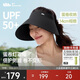 蕉下（beneunder）蛋卷燈罩帽大檐空頂帽防曬帽女遮陽(yáng)帽登山帽太陽(yáng)帽男UL712黑