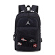 NBA CARES新款滿(mǎn)天星AJ雙肩包飛人運動(dòng)包初高中學(xué)生書(shū)包大容量電腦包男女潮 黑色滿(mǎn)天星-新品