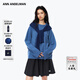 ANN ANDELMAN【王影璐同款】慵懶松弛感毛線(xiàn)衣披肩連帽針織毛衣 藍色 XS