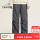笛莎（DEESHA）童裝女童褲子2025冬季新款青少年潮酷加絨工裝褲運動(dòng)休閑 深灰 150