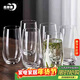 青蘋(píng)果水晶玻璃玻璃杯525ml六只裝 高款果汁杯牛奶杯啤酒杯茶水杯 