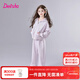 笛莎（DEESHA）童裝女童秋套裝2025年秋冬季新款中大童寬松休閑針織兒童運動(dòng)套裝 柔紫色 160