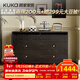 顧家家居（KUKA）現代意式斗柜大容量?jì)ξ锕褡邮占{7912 斗柜DS7912GW 黑色