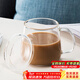 憶壺茶 茶杯耐熱玻璃杯 帶把手牛奶杯玻璃蓋子家用女士玻璃杯泡茶杯 素顏杯-360ML