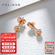 謝瑞麟（TSL）新年禮物18K玫瑰金耳釘素金基礎款彩金耳環(huán)耳飾AG541