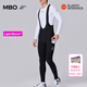 MBO LightWarm?男子秋冬儲物抓絨背帶騎行長(cháng)褲 雙箭頭T160C 黑色-A款【官補7折】【10-22℃】 M