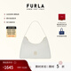 芙拉（FURLA）【新年禮物】DIAMANTE牛皮小號女士單肩包鉆石包腋下包高級感 棉花糖白