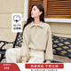香影半拉鏈polo領(lǐng)衛衣女短款2026春季新款慵懶風(fēng)寬松套頭長(cháng)袖上衣 果綠 L