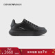 EMPORIO ARMANI/阿瑪尼官方旗艦【新年禮物】男厚底小白鞋運動(dòng)休閑鞋 K001-黑色 40