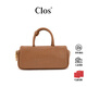 CLOS原創(chuàng  )ModBow復古保齡球包植鞣頭層小牛皮手提包斜挎包新年禮物 植鞣杏 小包