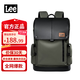 Lee雙肩包男大容量商務(wù)休閑背包女旅行包通勤電腦包大學(xué)生登山包書(shū)包 墨綠色【80%選擇/17寸緩震電腦倉】