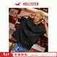 HOLLISTER美式25夏重磅基礎款棉質(zhì)短袖T恤男裝女裝324-5100 水洗黑色 L (180/108A)