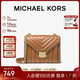 MICHAEL KORS新年禮物奢侈品MK女士包包WHITNEY鏈條單肩斜挎信封包大號橡果棕