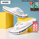 卡駱馳（CROCS）人字拖男鞋女鞋 2026夏季新款卡駱班戶(hù)外沙灘涉水鞋耐磨防滑拖鞋 貝雅卡駱班-夏日白-可涉水人字拖 41-42 (260mm) /M8W10