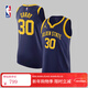 耐克NBA夏季新款金州勇士隊庫里男子無(wú)袖速干運動(dòng)背心籃球服 藏青色 L
