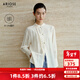 艾諾絲雅詩(shī)【商場(chǎng)同款】春秋季新品醋纖寬松新中式提花短外套上衣40721026 奶油米 S