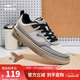 鴻星爾克運動(dòng)板鞋秋季潮流厚底輕便拼接個(gè)性百搭休閑滑板鞋子男鞋