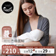 nest designs女士哺乳上衣新品產(chǎn)婦家居服T恤月子服產(chǎn)后開(kāi)襟哺乳裝 炭筆灰 M（建議160-170cm，70kg以?xún)龋? title=