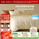 水星家紡四件套床上純棉100%a類(lèi)全棉透氣床單被套雙人加大1.8米×2米床白