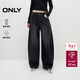 ONLY 2025夏季做舊中腰長(cháng)褲香蕉闊腿褲牛仔褲女|125332099