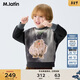 馬·拉?。∕.Latin）馬拉丁童裝兒童衛衣25冬裝新款男童暈染圖案數碼印花圓領(lǐng)衛衣