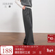 三彩2025冬季新款休閑褲松緊腰寬松直筒褲長(cháng)褲簡(jiǎn)約M 寂靜灰 L 165/72A 165/72A
