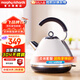 摩飛電器（Morphyrichards）電熱水壺藝術(shù)水壺 家用燒水壺 不銹鋼電熱水壺 燒水壺大容量  MR7456A 1.5L 米白