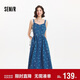 森馬（Semir）牛仔連衣裙女甜酷時(shí)尚個(gè)性2025夏元氣滿(mǎn)印背帶裙俏皮109325114025