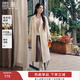 香影劉些寧同款雙面呢羊毛大衣女2025冬季新款中長(cháng)款白色毛呢外套 鷺白 M 160/84A/95-110斤