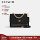 蔻馳（COACH）【品牌直供】女士KLARE小號單肩斜挎包風(fēng)琴包拼色CV978新年禮物