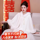 COSMICKISS斗篷披肩女外搭氣質(zhì)2025年新款婚紗披肩新娘旗袍結婚加絨古風(fēng)外套 白色披風(fēng)【建議80-130斤】 均碼