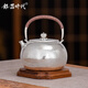 銀器時(shí)代 拉新價(jià)純手工銀壺茶具一張打足銀999燒水壺家用茶道泡茶禮品送禮 小號鏡面錘紋(帶濾網(wǎng))410克 800ml