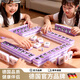 JPHZNB德國品牌拼音麻將字母兒童趣味拼讀漢語(yǔ)幼兒園3到6歲小學(xué)啟蒙 【升級加厚款粉色】88顆拼音麻將(送大號收納袋+懲罰盤(pán)