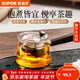 蘇泊爾（SUPOR）側把茶壺家用玻璃泡茶壺單壺電陶爐專(zhuān)用燒水煮茶壺功夫茶具 【加厚耐高溫】側把壺 550ml