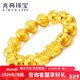 兆亮黃金手鏈男士3D硬金貔貅手鏈足金手鏈轉運珠手串 送男友新年禮物 單貔貅+（14-16顆）粒金珠  約18克